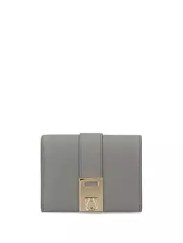 Кожаный кошелек Hug Ferragamo, серый
