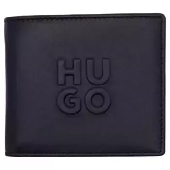 Кожаный кошелек Hugo, черный