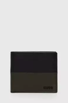 Кожаный кошелек Hugo, зеленый