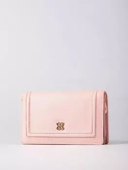 Кожаный кошелек Icon среднего размера с клапаном Lakeland Leather, розовый