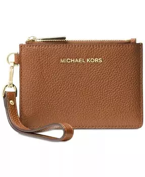 Кожаный кошелек Jet Set Small Coin Michael Kors, коричневый