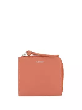 Кожаный кошелек Jil Sander, оранжевый