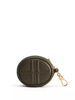 Кожаный кошелек JP размера мини PATOU, зеленый