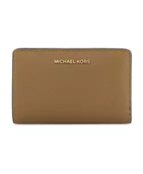 Кожаный кошелек «Капучино» Michael Kors, бежевый