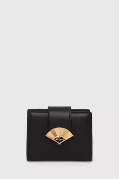 Кожаный кошелек Karl Lagerfeld, черный