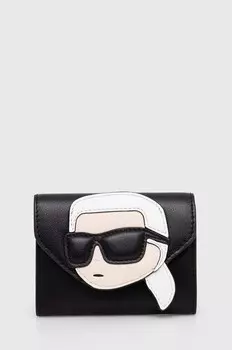 Кожаный кошелек Karl Lagerfeld, черный