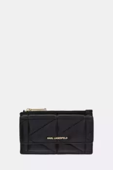 Кожаный кошелек Karl Lagerfeld, черный