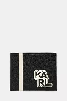 Кожаный кошелек Karl Lagerfeld, черный