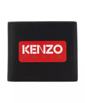 Кожаный кошелек Kenzo, черный