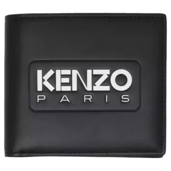 Кожаный кошелек Kenzo, черный