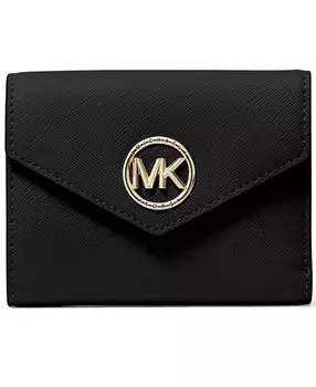 Кожаный кошелек-конверт Greenwich тройного сложения Michael Kors