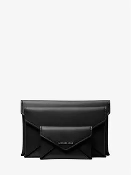 Кожаный кошелек-конверт Jordi 3-в-1 Michael Kors, черный