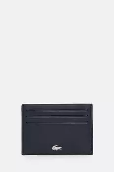 Кожаный кошелек Lacoste, темно-синий