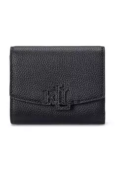 Кожаный кошелек Lauren Ralph Lauren, черный