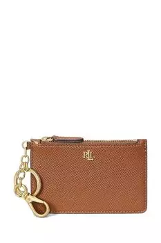 Кожаный кошелек Lauren Ralph Lauren, коричневый