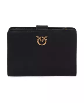 Кожаный кошелек Love Birds Pinko, черный