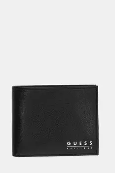 Кожаный кошелек MADRID Guess, черный