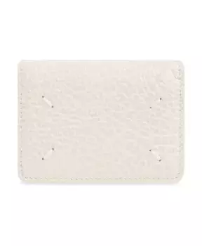 Кожаный кошелек Maison Margiela, бежевый