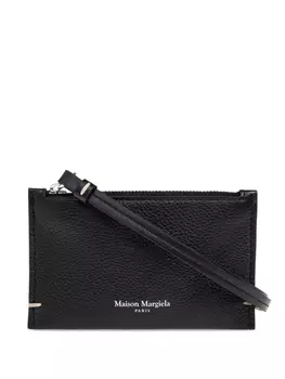 Кожаный кошелек Maison Margiela, черный