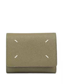 Кожаный кошелек Maison Margiela, зеленый
