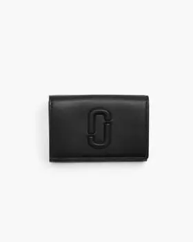 Кожаный кошелек Marc Jacobs Trifold, черный