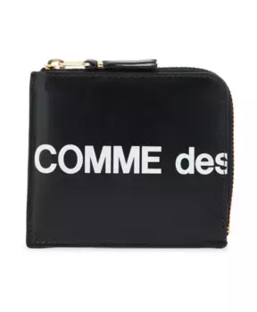 Кожаный кошелек Maxi с логотипом Comme Des Garons, черный