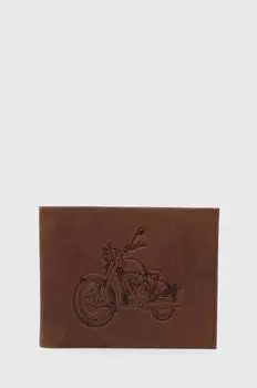 Кожаный кошелек Medicine, коричневый
