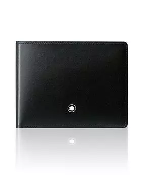 Кожаный кошелек Meisterstuck 6cc Montblanc, цвет Black