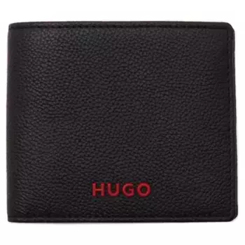 Кожаный кошелек метро 3.0_8 Hugo, черный
