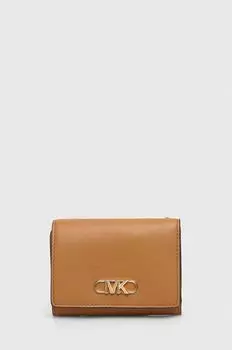 Кожаный кошелек MICHAEL Michael Kors, бежевый