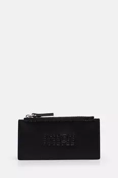 Кожаный кошелек MM6 Maison Margiela, черный