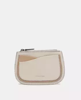 Кожаный кошелек на молнии Abbacino, бежевый