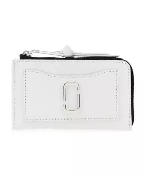 Кожаный кошелек на молнии сверху Marc Jacobs, белый