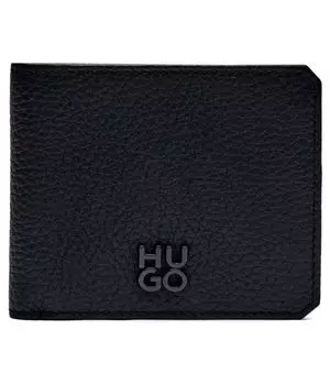 Кожаный кошелек nesh_8 cc Hugo, черный