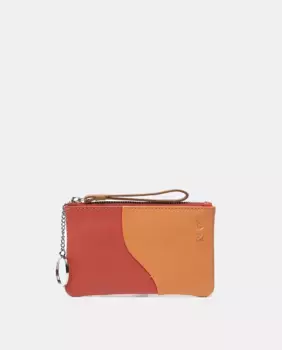 Кожаный кошелек Oceans Diary в синих тонах Abbacino, коралловый