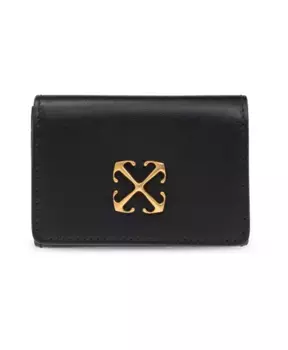Кожаный кошелек Off White, черный