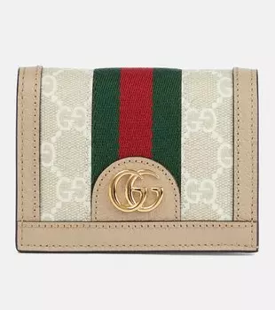 Кожаный кошелек Ophidia GG Gucci, бежевый