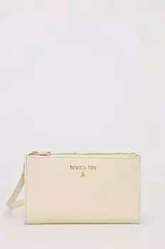 Кожаный кошелек Patrizia Pepe, бежевый