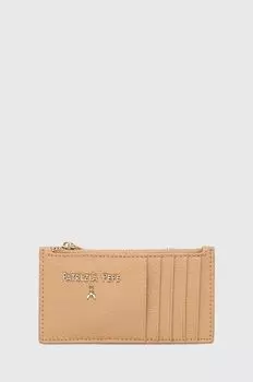 Кожаный кошелек Patrizia Pepe, бежевый