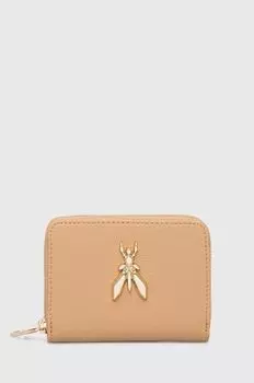 Кожаный кошелек Patrizia Pepe, бежевый
