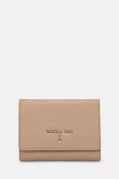 Кожаный кошелек Patrizia Pepe, бежевый