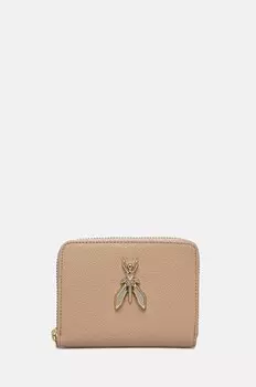 Кожаный кошелек Patrizia Pepe, бежевый