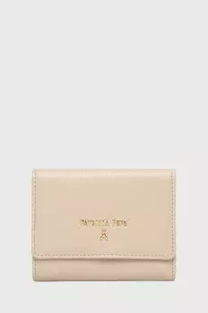 Кожаный кошелек Patrizia Pepe, бежевый