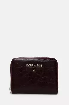 Кожаный кошелек Patrizia Pepe, бордовый