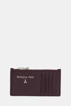 Кожаный кошелек Patrizia Pepe, бордовый