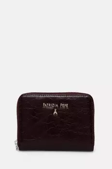 Кожаный кошелек Patrizia Pepe, гранатовый