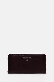 Кожаный кошелек Patrizia Pepe, гранатовый