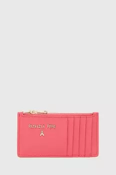 Кожаный кошелек Patrizia Pepe, розовый