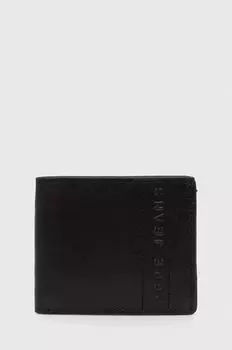 Кожаный кошелек Pepe Jeans, черный