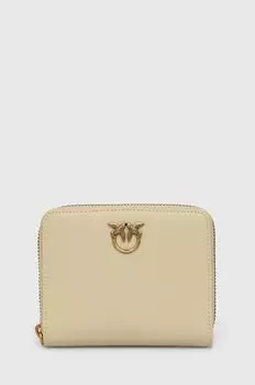 Кожаный кошелек Pinko, бежевый